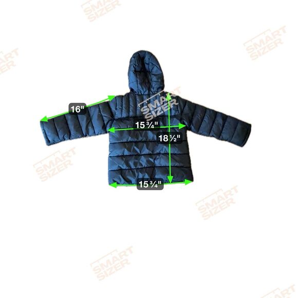 Wonder Nation Toddler Boys/Girls Unisex Black Puffer Jacket Size XS(4-5) - Picture 4 of 4